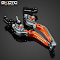Miniatyrbilde 5 av 5: -Nytt for Ktm 890 Adventure R S 790 890 Adv R 790adventure  2019-2022 2023 Motorsykkel Cnc   Hendlene Justerbar Bremse Clutch Hendlene-WELLNGS black orange