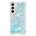 Pikkukuva 3 / 5: YB Quicksand Series-1 Yhteensopiva Samsung Galaxy S24+ -kotelon kanssa, nestemäiset kelluvat paljetit TPU-suojus - WELLNGS Blue Pentagram