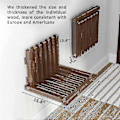 Miniatyrbild 2 av 5: Lugshiree Duschstol Bänk Väggmonterad Vikbar Stol Duschstol för Inuti Dusch Ingång Solid för Barn Vuxna Plus S-WELLNGS Walnut Color