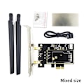 Miniatyrbillede 3 af 5: Kompatibel med BCM94360CSAX BCM943602CS BCM94360CS2 PCIE PC Wifi WLAN Kort Adapter Konverter - WELLNGS 4 antenna models