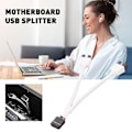 Pikkukuva 5 / 5: Emolevy 9-pin USB-liitäntä kaksois-USB2.0 9-pin jakaja Hub-jatkokaapeli - WELLNGS