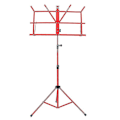Miniatyrbillede 1 af 3: Heavy Duty Foldbar Musikstand Stativ Base Tripod Orkester Dirigent Bord TY-WELLNGS Red