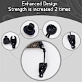 Miniatyrbilde 4 av 5: Reservedeler Rullegardin Hardware Bungee Kit og End Caps Skygge Tie Downs for Utendørs Rullegardin Solskjerming 4Pack-WELLNGS