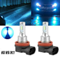 Miniatyrbillede 2 af 5: Super Bright H8 H9 H11 LED-forlygtepæresæt Høj/lav bjælke 8000lm 8000k Isblå 80w null-WELLNGS none