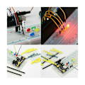 Miniatyrbilde 5 av 5: 1818 stk. DIY elektronikk komponenter sett sortiment motstander Led Triode kondensatorer dioder Pcb Potent-WELLNGS 0 0