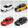 Miniatyrbillede 2 af 5: Gcd 1:64 Axela2 Mazda Speed 3 MPS Hatchback Modelbil Legetøjsbil - WELLNGS Red