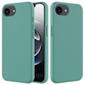 Miniatyrbild 1 av 5: Kompatibelt skal för iPhone 16e, fallsäkert flytande silikon med mjukt foder, baksidesskydd - WELLNGS DarkGreen