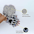 Miniatyrbild 5 av 5: 2024 Fuskpäls Rävsvans Katt Varg Cosplay Set Plyschmask Fluffy Paw Handskar Halloween Jul-WELLNESS