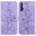 Läderfodral för Huawei nova 5T / Honor 20-WELLNGS Purple