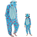 Miniatyrbillede 1 af 3: Fitted voksen én-delt pyjamas til mænd og kvinder, flanel rollespil dyre én-delt Halloween kostumer - WELLNGS Sulley L