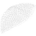 Miniatyrbilde 1 av 5: 47 tommers klar gummi erstatningsnett erstatningspose for fluefiske landingsnett fiskeutstyr-WELLNGS
