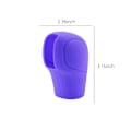 Miniatyrbild 3 av 5: Växelspaksknoppsskydd för bil, elastiskt silikonskydd för automatisk växelspak, universellt halkfritt skydd för växelspaksknopp - WELLNGS Purple
