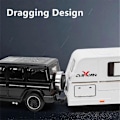 Pikkukuva 5 / 5: 1/32 Trailer RV Kuorma-auton leluautomalli Alloy Diecast Maastoauto Camper äänen ja valon leluautomalli lapsen lelujen kokoelma lahja -WELLNGS White RS6