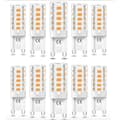 G9 LED-lampa 5W - Varmvitt ljus - 10-pack