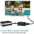 Miniatyrbild 5 av 5: RCA till HDMI-omvandlare, komposit till HDMI-adapter, stödjer 1080p Pal/ntsc A Fiis null null-WELLNGS none
