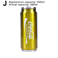 Miniatyrbillede 1 af 5: 350ml/500ml Coca Cola krus, varmt og koldt isolering, 304 rustfrit stål termoflaske, Coke kæmpe vandflaske, tilpasset bil Tra-WELLNGS Actual Capacity 360Ml Gold