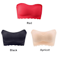 Miniatyrbillede 2 af 5: Fantastisk En-Stropløs BH, Fantastisk Plus Size Stropløs Usynlig Push Up BH - WELLNGS Red XL