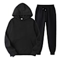 Miniatyrbilde 1 av 2: Joggedress-sett med hettegenser og bukse - WELLNGS Black 3XL