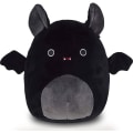 Miniatyrbild 1 av 5: Squishmallow Bat Leksak 12 tum squishmallows stor djur plyschdocka, gosedjur, semester födelsedag Halloween heminredning(Svart,30cm)-WELLNGS