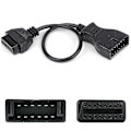 Miniatyrbillede 1 af 5: 12-bens Obd1 til Obd2 16-bens adapterkabel - WELLNGS
