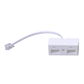 Miniatyrbilde 3 av 5: RJ11-plugg til dobbel britisk BT-kontakt adapter - WELLNGS