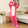 Miniatyrbilde 1 av 5: Enhjørning Katt Body, Voksen Dyr Stitch Totoro Body, Kvinner Menn Par Vinter Pyjamas Sett, Hjemmekler - WELLNGS Pink stitch M (height 158-168cm)