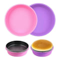 Miniatyrbild 2 av 5: 2-pack Cheesecake Pan Protector, vattenbadsskydd för 9,9,5 tum rund fjäderformspanna, rund tårta-WELLNGS