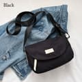 Sort skuldertaske messenger taske - WELLNGS black 0