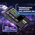 Miniatyrbild 3 av 5: Fnb58 USB-testare Spänning Ström Effekt Testare, Snabbladdningsdetektering Utlösningskapacitetsmätning-WELLNGS