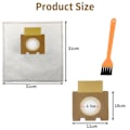 Miniatyrbilde 2 av 5: 10 Støvsugerposer til H81/H81 Pure Epa/Telios Extra, Stor Kapasitet Non-Woven Støvsugerposer - WELLNGS