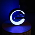 Miniatyrbild 3 av 6: Trådlös laddare Atmospheres Lamp, bluetooth-högtalare Musikklocka Alarm key-WELLNGS white