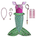 Miniatyrbild 1 av 5: Flickkläder Barnkläder V-WELLNGS 3-4T(size 110) 9pcs Mermaid Set1