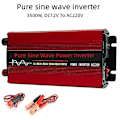 Miniatyrbilde 1 av 5: 5000/8000w Ren Sannbølge Strømomformer Dc 12v til Ac 220v for Solcellesystem-hy-WELLNGS 3500W
