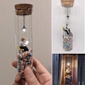 Miniatyrbillede 1 af 5: 2024 \"En læsende mand i et reagensglas\" Kreativt perspektivtegning Resin læsermodel Bogklub Diorama Dekoration Gave-WELLNGS Male