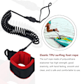 Miniatyrbillede 4 af 5: 10,6ft ankelrem surfing spiral stand up paddle board sort TPU paddle board fodben reb surfbo-WELLNGS