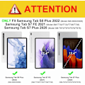 Miniatyrbilde 3 av 5: Kompatibel med Samsung Galaxy Tab S7 Fe/s7 + Plus 12.4''2021 (sm-t730/sm-t736) Nettbrett Klf, Tab S7 Fe, Tynn og Gjennomsiktig for Automatisk Vekking/Sov - WELLNGS