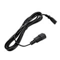 Pikkukuva 1 / 3: Yhteensopiva IEC320 C14 - IEC320 C7 virtajohdon kanssa 10A 250V 2500W IEC320 C14 uros - IEC320 C7 naaras virtajohto 100250V 9.8ft-WELLNGS