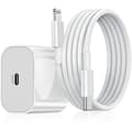 iPhone hurtiglader USB-C 20W strømadapter, med 1-meters kabel, 1 enhet per pakke for iPhones iPhone 1-pack