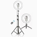 Miniatyrbillede 1 af 5: Selfie 18 LED Ring Light med Tripod - WELLNGS 160cm tripod