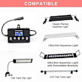 Miniatyrbillede 2 af 5: Akvarie Lys Controller 4 Tilstande Solopgang Solnedgang Akvarie Dimmer LED Lys til Fisk Tank Lampe Timer-WELLNGS