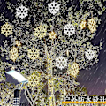 Miniatyrbilde 4 av 5: 40cm Store Snøflak Lyslenke Utendørs Snøflak LED Lysekrone Hage - WELLNGS Yellow