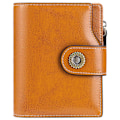 Miniatyrbild 1 av 5: SENDEFN 5206 RFID-blockerande plånbok i läder med flera kortfack - WELLNGS Orange