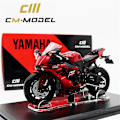 Miniatyrbillede 2 af 5: Cm Model 1:18 2018/2019 Yamaha R1 Rød Sort Støbt Motorcykel-WELLNGS Black