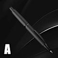 Miniatyrbillede 4 af 4: Majohn A1 Tryk Metal Fyldpen med Klips Iridium Ekstra Fin Nib 0,38 mm Kontor Fg-WELLNGS Black Stripe