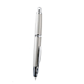 Miniatyrbillede 1 af 5: Majohn A1 Tryk Metal Fyldpen med Klips Iridium Ekstra Fin Nib 0,38 mm Kontor Fg-WELLNGS Gray Stripe