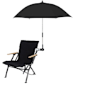 Miniatyrbild 1 av 4: Stols paraply med universell stols paraply 360 justerbart strandparaply-WELLNGS black