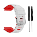 Pikkukuva 1 / 5: Silikoniranneke Garmin-Forerunner 920xt -älykellolle - WELLNGS White Red