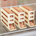Miniatyrbild 3 av 9: Automatisk skjutbar äggförvaringslåda med stor kapacitet, bärbar äggbehållare för utomhusbruk - WELLNGS Cream