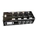 Miniatyrbillede 3 af 5: 1 stk. 4-kanals 3-polet XLR Audio og DMX over netværkskabelforlænger, DMX512 netværkssignalforlænger, hun-WELLNGS