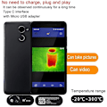 Miniatyrbild 3 av 5: Flir One Pro Mobiltelefon Termisk Bildkamera Infraröd Bildbehandlare Ht 102 för Iphone Ipad Ios Android Otg Funktioner Termisk Instrum-WELLNGS